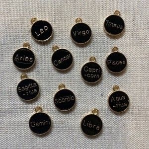 Zodiac charm set